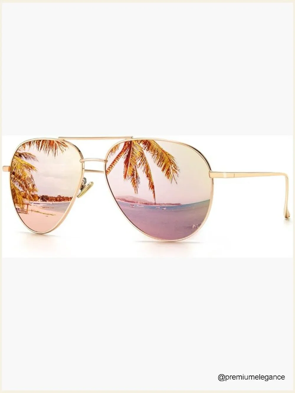 Oversized Aviator Sunglasses - Polarized Mirror Lens UV400 Lightweight Metal